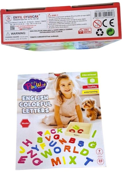 Seçtim Aldım Ahşap 7 Renk 33 Parça Renkli Harfler Eğitici Oyuncak Seti ONY-402 indirimleri