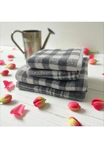 Pamuklu Havlu Takımı 4'lü Set 100% Pamuk 70X130 / 50X80 Ölçülerinde indirimleri