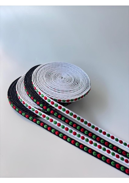 Bant Aksesuarı - Şık Dekor Için Işlemeli Tasarım (Siyah)