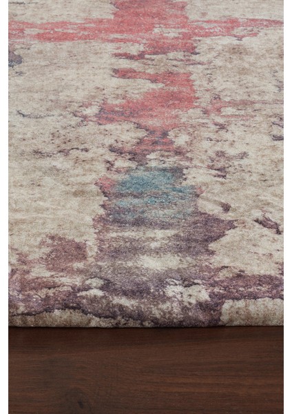 Kadife Dokulu, Lastikli, Sünger Apreli, Kaymaz Taban, Yıkanabilir Modern Desenlerde Halı Örtüsü - 9 M2 fiyatları