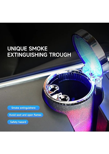 Araç Içi Renkli Işıklı Küllük Renkli Işıklı Kapaklı Araba Küllüğü Oto Küllük modelleri