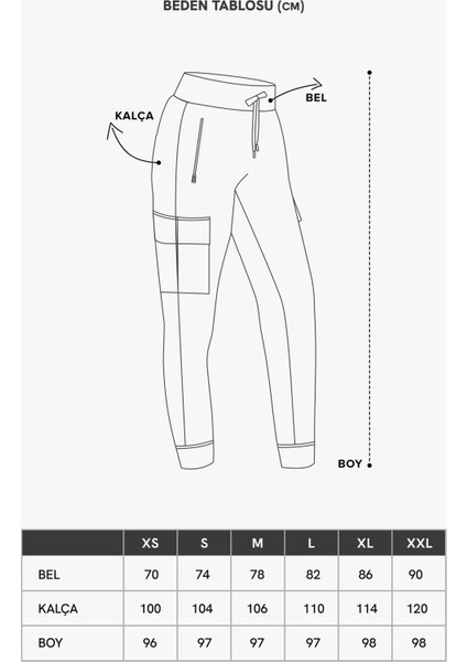 Kadın Haki Kargo Cepli Beli ve Paçası Lastikli Jogger Pantolon Cargo
