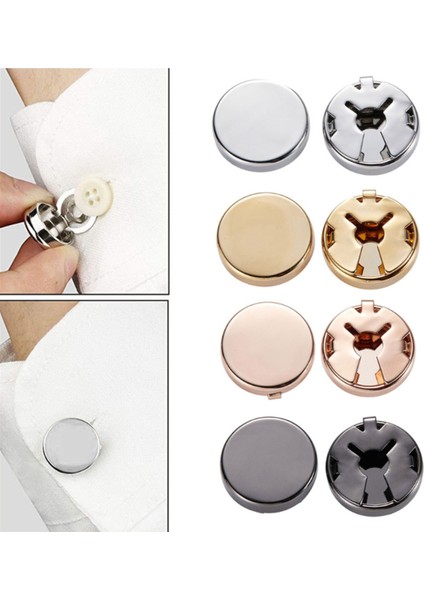 Gold Renk Sedefli Desenli Geçmeli Kol Düğmesi fiyatları