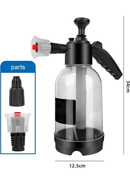 Yeni Basınçlı Çok Fonksiyonlu Manuel El Pompası, Köpük Püskürtme, Sıvı Püskürtme 2 Lt Şeffaf fırsatları