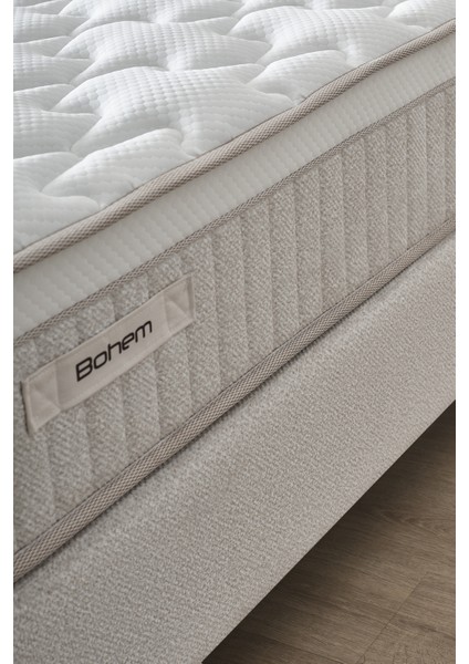 Bohem Prime Tek Kişilik Premium Ortopedik Pocket Yaylı Yatak – Isı Dengeleyici Konfor ve Sessiz Uyku modelleri