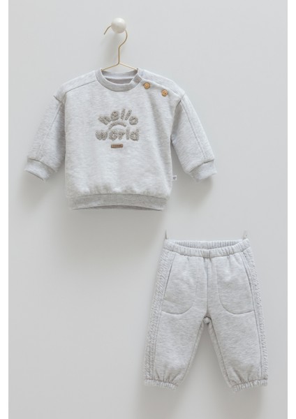 Cramell Anımal Word Içi Şardonlu Ikili Takım (01-12 Ay Arası) - Gri