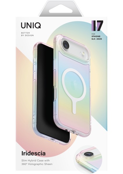 Iphone 17 Air Kılıf Holografik Renk Değiştiren Koruyucu Kapak Magclick Polikarbonat Malzeme
