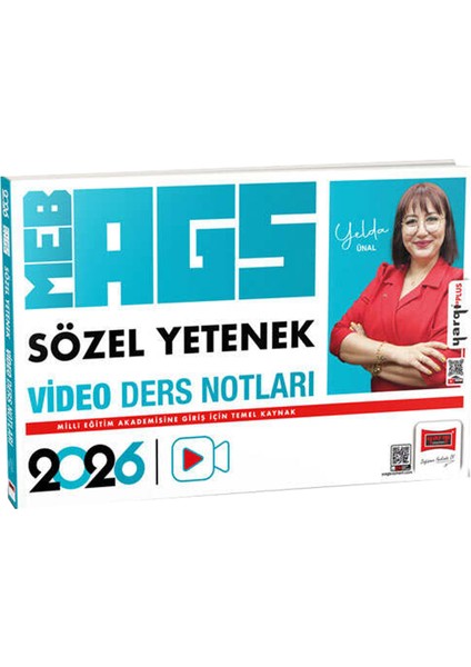 2026 Meb-Ags Öğretmen Adayları Için Sözel Yetenek Konu Anlatımı ve Video Ders Notları(Yelda Ünal) fiyatları