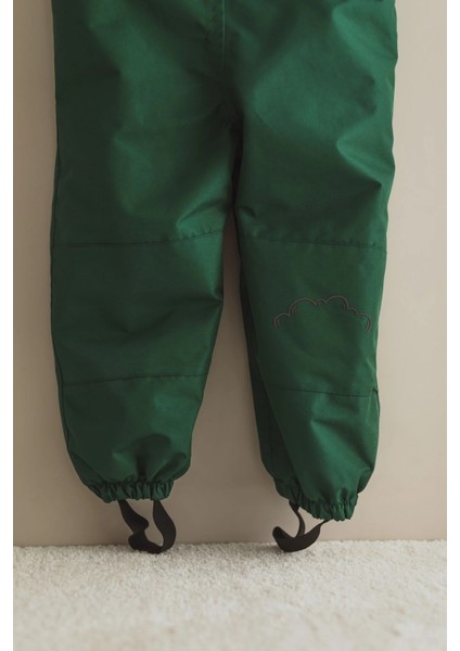 Poları Takılıp Çıkarılabilir Yağmur Tulumu - Koyu Yeşil
