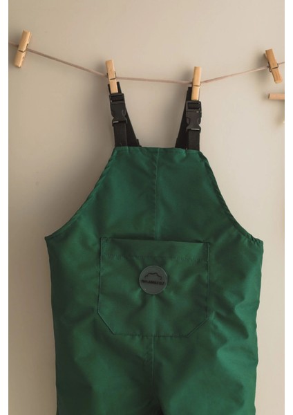 Poları Takılıp Çıkarılabilir Yağmur Tulumu - Koyu Yeşil