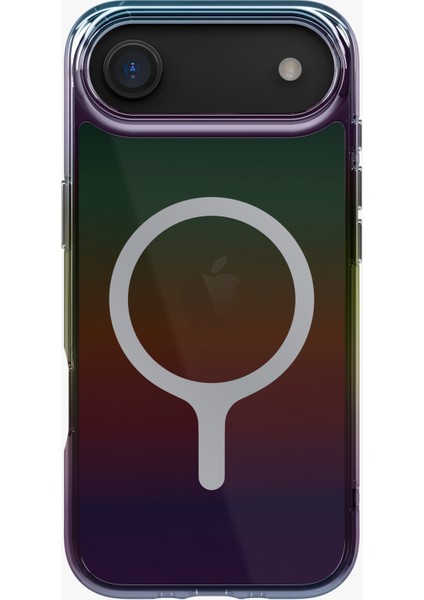 Iphone 17 Air Kılıf Holografik Renk Değiştiren Koruyucu Kapak Magclick Polikarbonat Malzeme