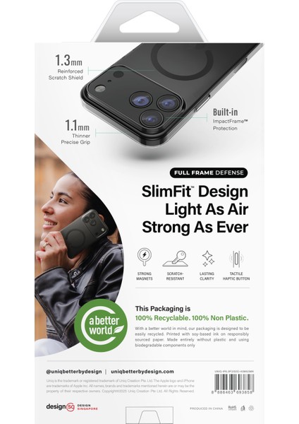 Iphone 17 Pro Max Airsuit Serisi Kılıf Slimfit Tasarım Impactframe Darbe Koruma Magclick™ Kapak