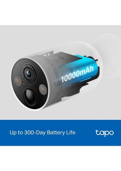 Tapo C425(2-pack) | Bataryalı Güvenlik Kamerası | 2K 4MP QHD | AI Desteği | Renkli Gece Görüşü | 300 Gün Şarj | Su Geçirmez | 150° Geniş Açılı | Solar Panel Desteği | Yerel/Bulut Depolama