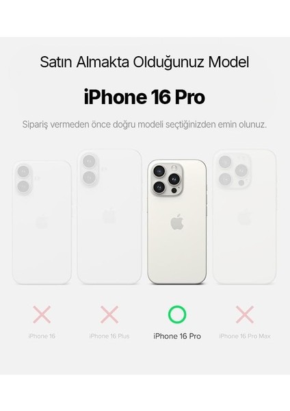 iPhone 16 Pro Için Super-Crystal Magsafe ile Uyumlu Kılıf Arkası Kristal Berraklığında Cam Görünüm Kenarları Darbe Emici Silikon Hybrid Kılıf (Titanyum Gri, 16 Pro) fiyatları