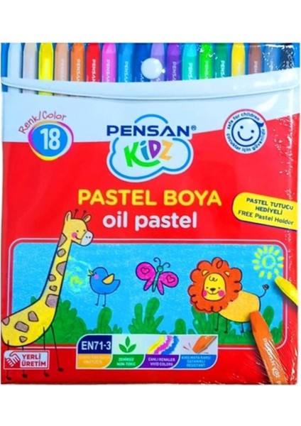 18’li Pastel Boya Seti – Okul ve Sanat Çalışmaları Için Ideal