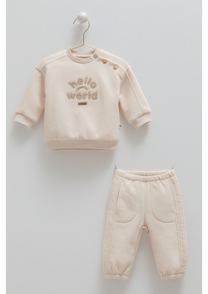 Cramell Anımal Word Içi Şardonlu Ikili Takım (01-12 Ay Arası) - Bej