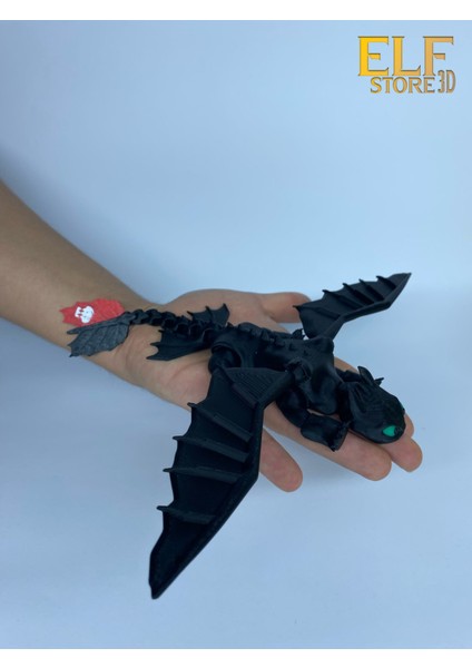 Dişsiz Ejderhanı Nasıl Eğitirsin Gecenin Öfkesi Premium 21 cm ELFSTORE3D fiyatları