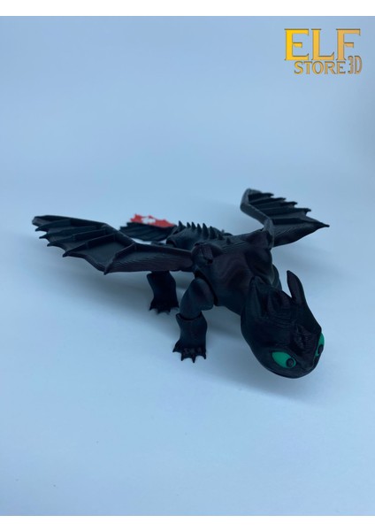 Dişsiz Ejderhanı Nasıl Eğitirsin Gecenin Öfkesi Premium 21 cm ELFSTORE3D modelleri