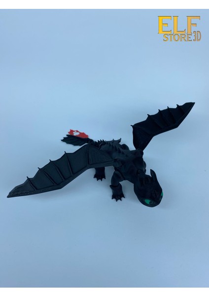 Dişsiz Ejderhanı Nasıl Eğitirsin Gecenin Öfkesi Premium 21 cm ELFSTORE3D fırsatları