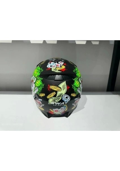 Kask Sway Sw 820 Ugly Fulla Face Gümüş Vizör indirimleri