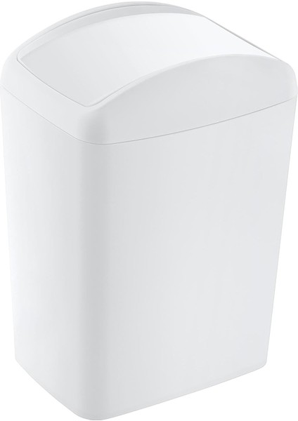 Soft Çöp Kutusu Döner Kapak 5 Lt Beyaz