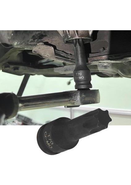 1/2" Torx Bits Lokma Seti 9 Parça T20 T25 T30 T40 T45 T50 T55 T60 T70 Cr-Mo Uzunluk:78 mm Tork indirimleri