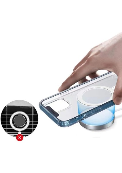 iPhone Xs Max Için Kılıf Kamera Korumalı Magsafe ile Uyumlu Wireless Şarj Özellikli Şeffaf Kılıf (Şeffaf, iPhone Xs Max) fiyatları