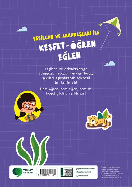 Yeşilcan ve Arkadaşları ile Keşfet - Öğren - Eğlen Etkinlik Kitabı fiyatları