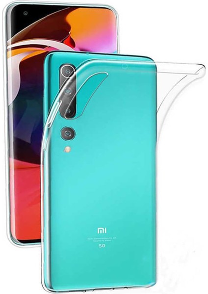Iletişim Xiaomi Mi 10 ile Uyumlu Kapak 1mm Süper Silikon Şeffaf Kılıf