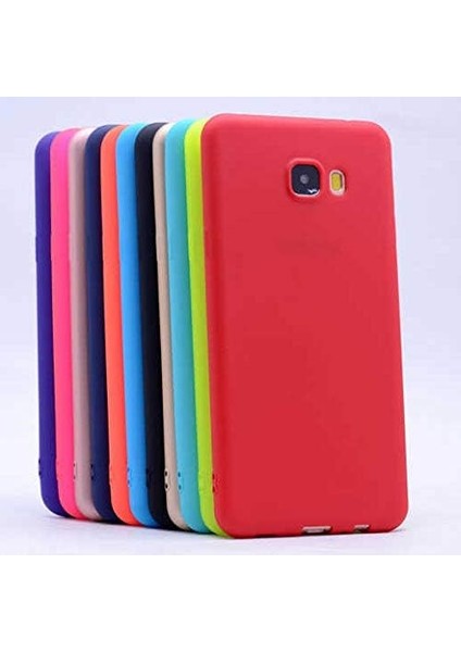 Galaxy C5 Uyumlu Mat Yumuşak Silikon Kılıf (Mavi) fiyatları