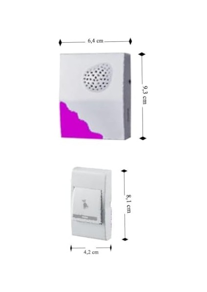 Pilli Uzaktan Kumandalı Zil Seti - Kablosuz Kapı Zili Wireless 36 Melodi fiyatları