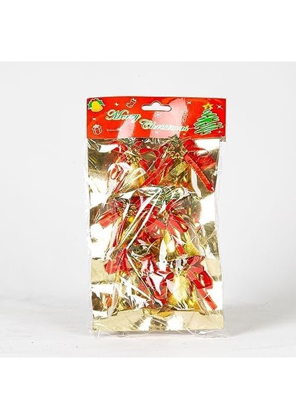 Yılbaşı Süsü Kurdeleli Çan 6'lı Paket Dore 5x6 Cm. fiyatları