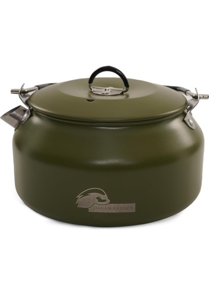 Badger Yeşil Balbal 1 Lt Renkli Kamp Çaydanlığı Yeşil, Hafif Alüminyum Alaşımlı Gıda Sınıfı Çaydanlık