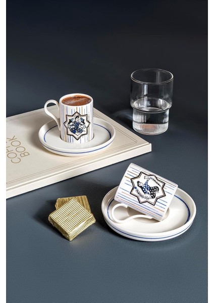 Porselen Bone Desire 4 Parça 2 Kişilik Kahve Takımı 12739