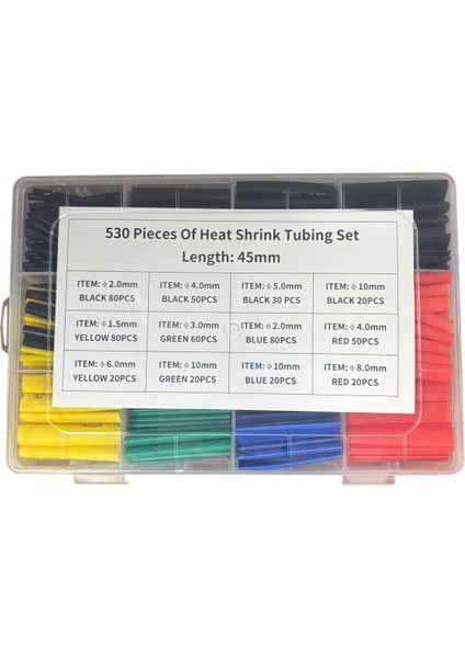 Makaron Isıtılınca Daralan Kablo Birleştirici Renkli