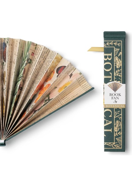 Kitap Şeklinde Yelpaze Botanical