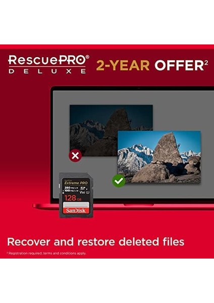 Extreme Pro Sdxc Uhs-Iı Hafıza Kartı V60 512 GB (280 Mb/s, 6k, 4K Uhd, U3, C10, Rescue Pro Deluxe) fiyatları