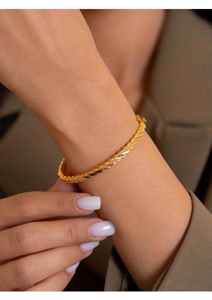 14 Ayar Altın Adana Burma Kelepçe Bilezik fırsatları