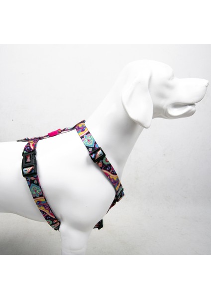 Paisley H-tipi Göğüs Tasması Ayarlanabilir, Konforlu Ve Dayanıklı Desenli Köpek Tasması fiyatları