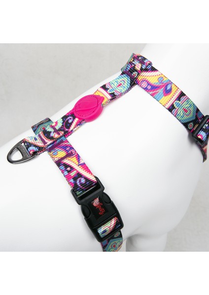Paisley H-tipi Göğüs Tasması Ayarlanabilir, Konforlu Ve Dayanıklı Desenli Köpek Tasması modelleri