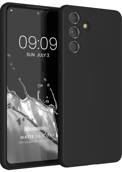 Matte Silicone Samsung Galaxy A55 Için Kılıf Siyah [galaxy A55 ile Uyumlu Kılıf - Siyah]