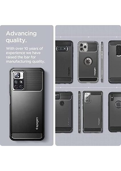 Xiaomi Redmi Note 11T 5g Kılıf Rugged Armor Matte Black - ACS04266 fiyatları