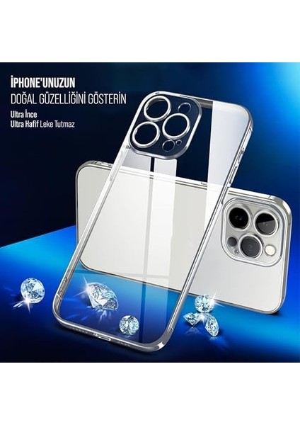 Apple Iphone 12 Pro Max Kamera Korumalı Şeffaf Silikon Kılıf modelleri