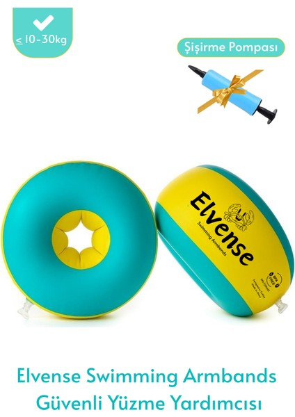 Çocuk Yüzme Kolluğu Seti (10-30 Kg) – Pompalı + Taşıma Çantalı
