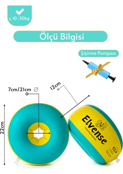 Çocuk Yüzme Kolluğu Seti (10-30 Kg) – Pompalı + Taşıma Çantalı modelleri