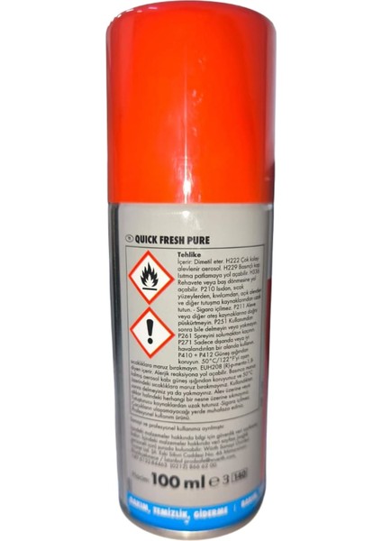 Quick Fresh Pure Araç Içi Temizlemeye Spreyi 100ML fiyatları