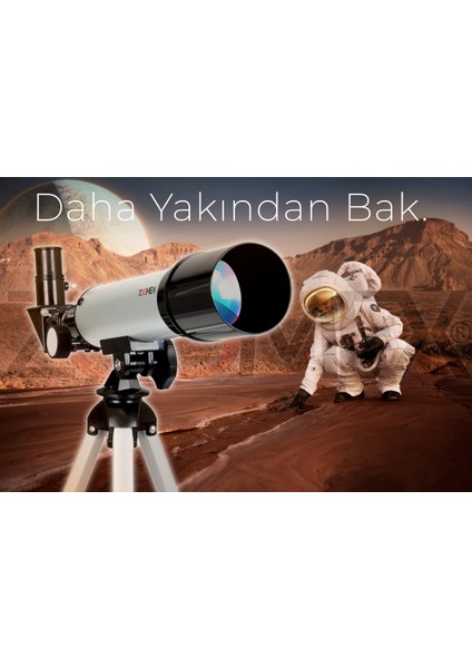 Teleskop 90X Yüksek Büyütme Türkiye Üretimi Gençler ve Astronomi Tutkunlarına Özel