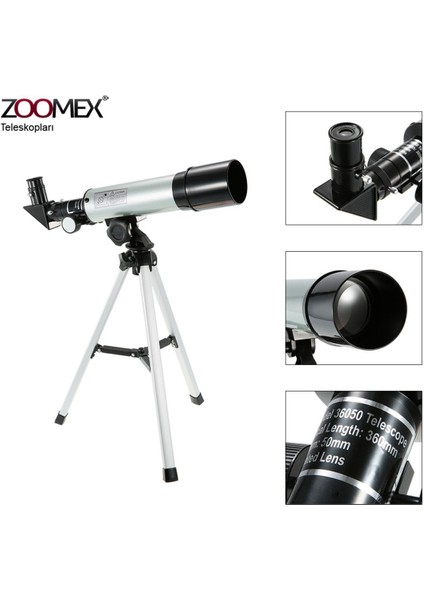 Teleskop 90X Yüksek Büyütme Türkiye Üretimi Gençler ve Astronomi Tutkunlarına Özel