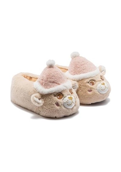 Roza Kadın Hayvanlı Panduf Bej 36/41 GG0556