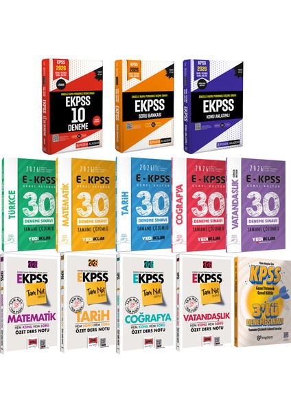 2026 E-Kpss(Lisans)Kazandıran Karma Set(Konu-Soru-Deneme)